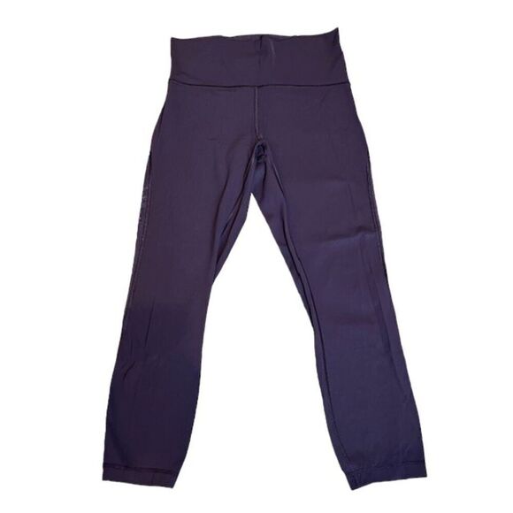 Lululemon Meant To Move 7/8 Tight (25") Black Cherry / Flocked Floral 8 - Picture 5 of 14